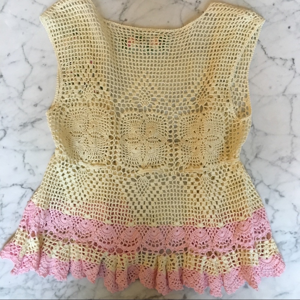 SOLD✨Free People Crochet Vest - Picture 3 of 8